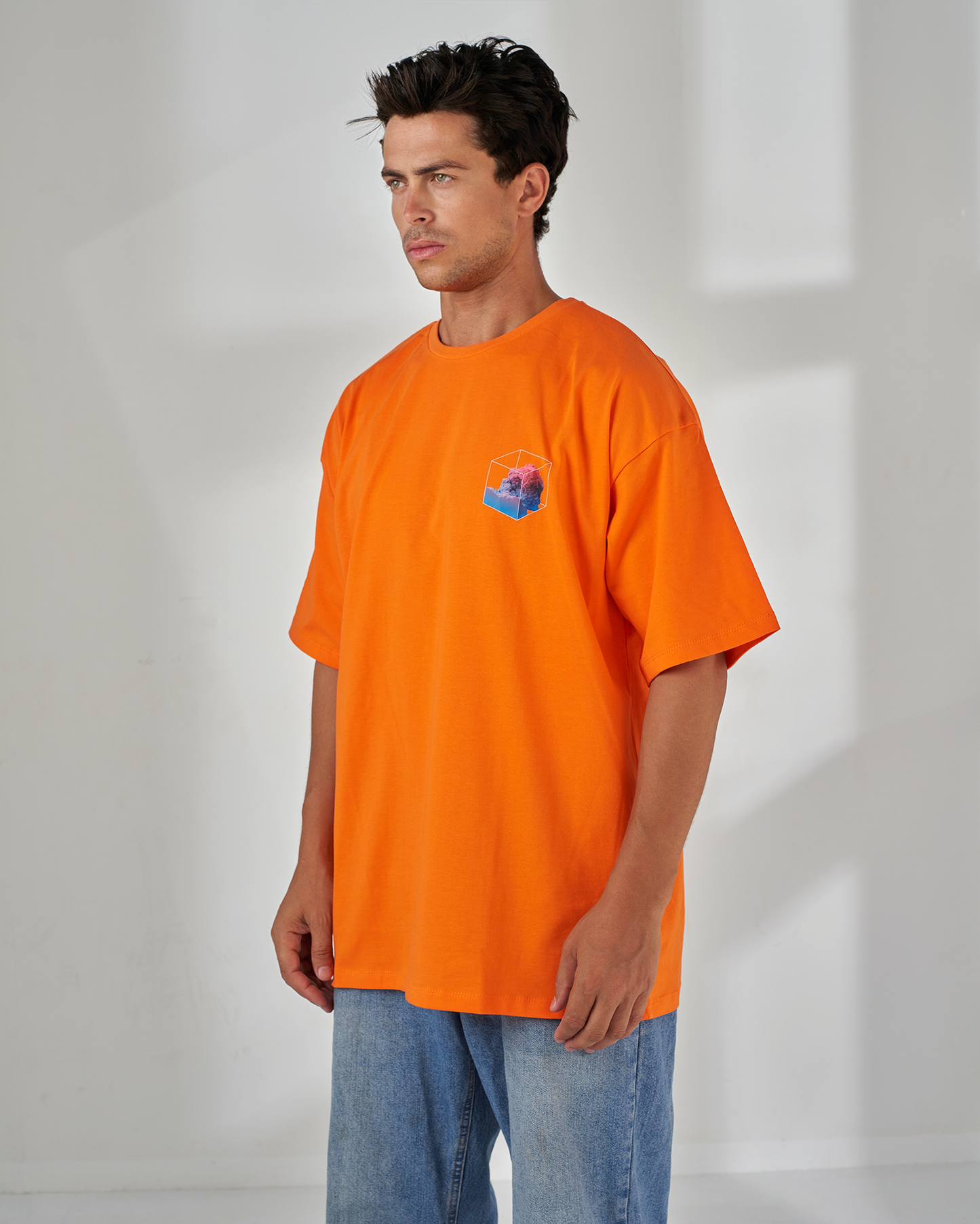 Cube printed oversized t-shirt