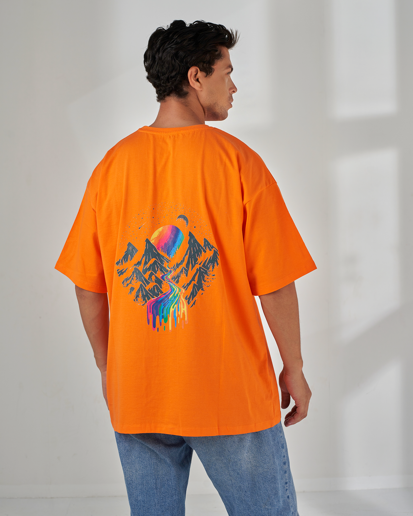 Cube printed oversized t-shirt