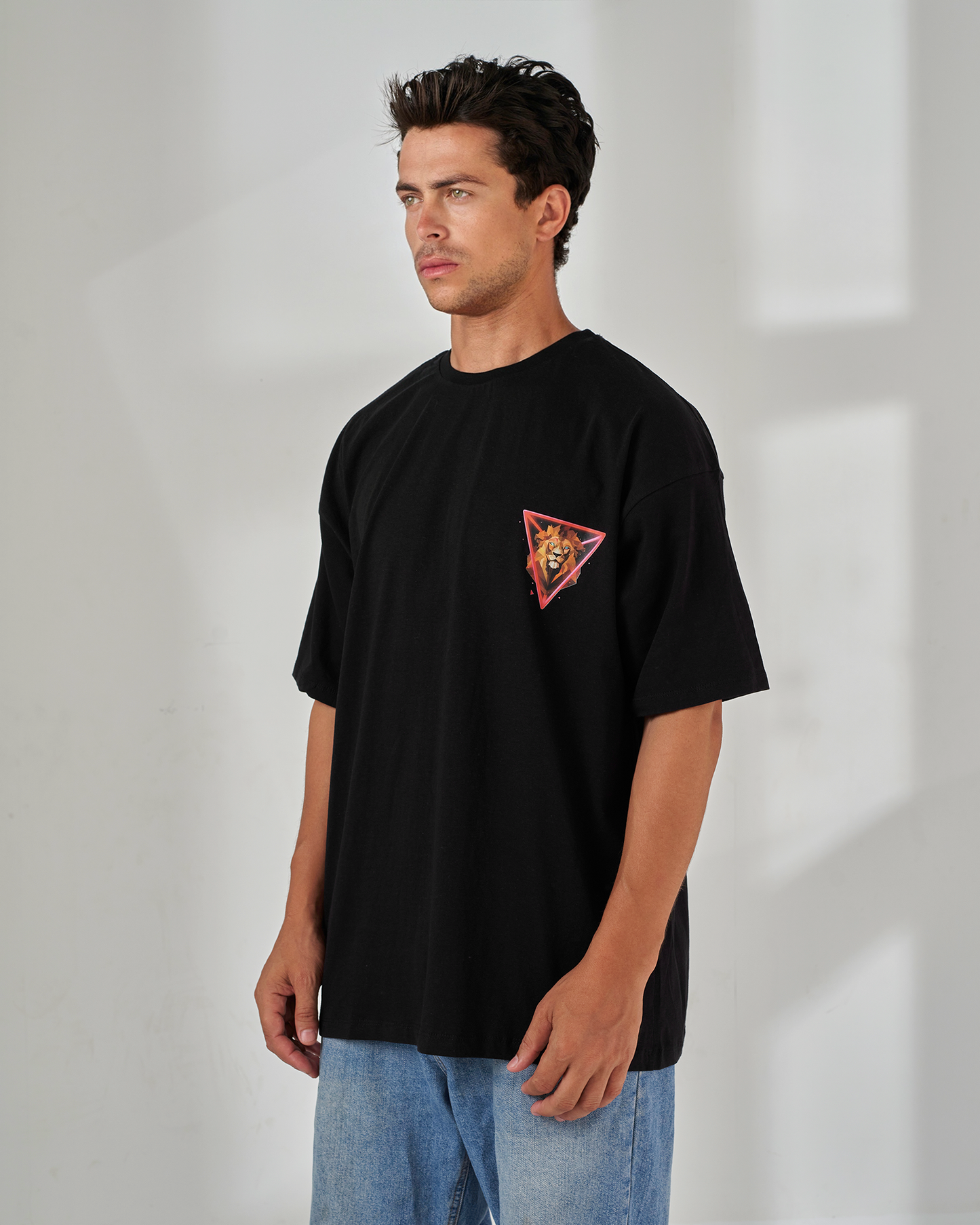 Lion printed oversized t-shirt