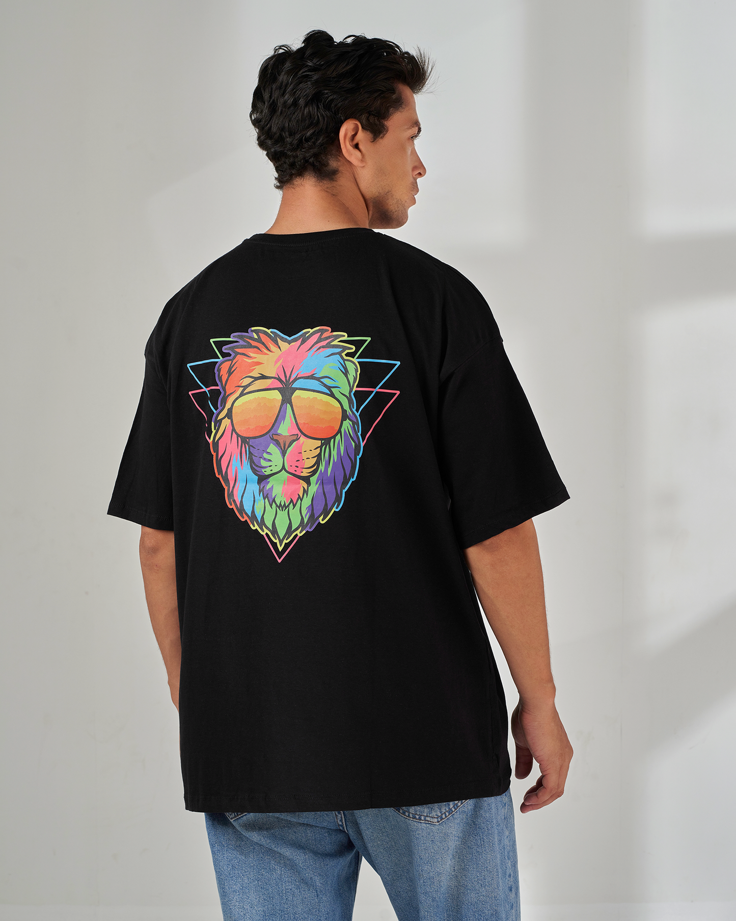 Lion printed oversized t-shirt