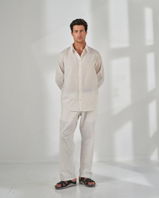 White linen chemise