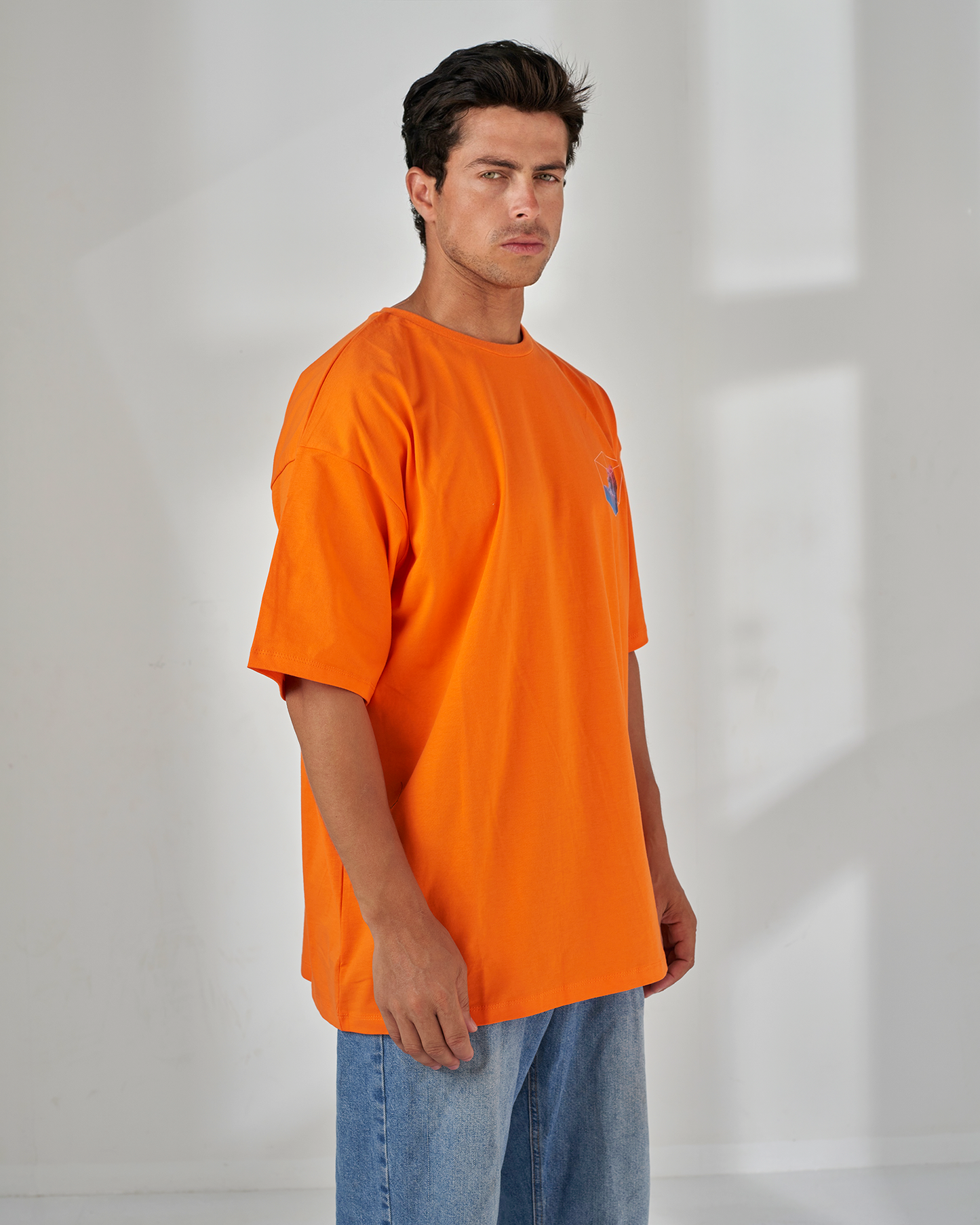 Cube printed oversized t-shirt